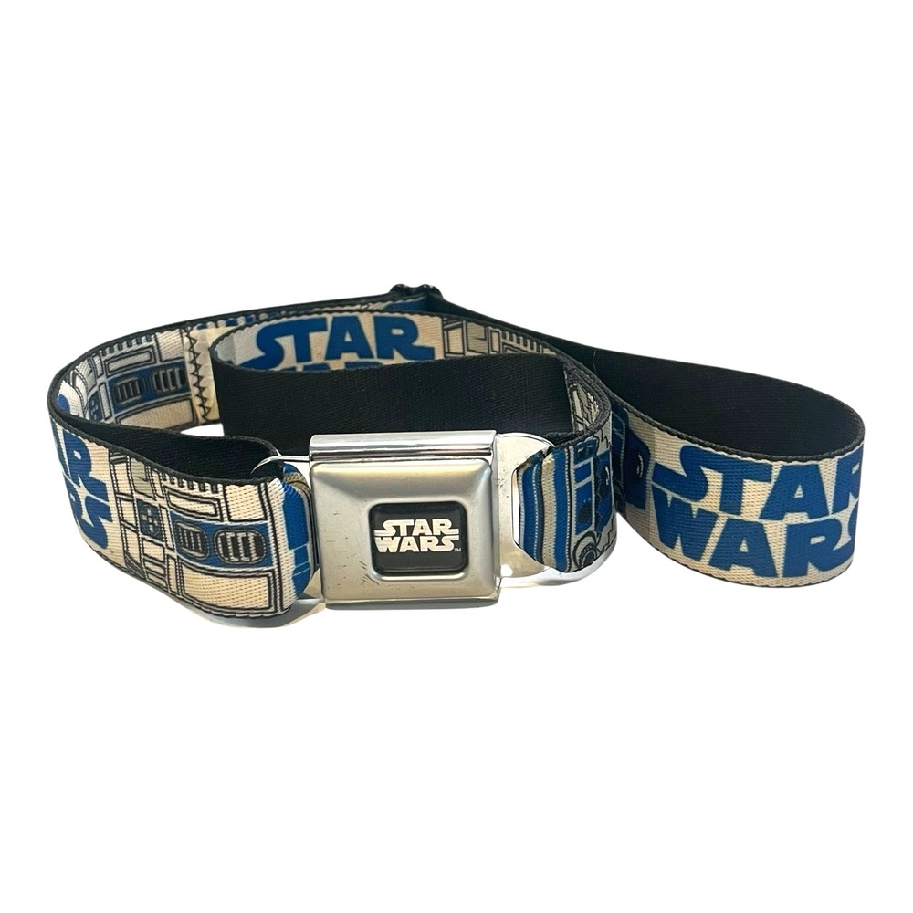 Buckle Down STARWARS Belt R2-D2 Fabric Seatbelt Metal Buckle 14-20" Waist